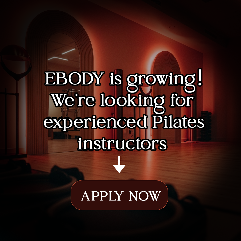 now hiring pilates instructors