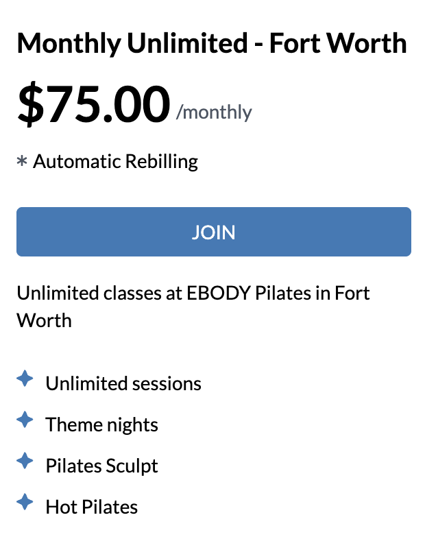 Fort Worth membership
